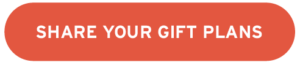 "Share Your Gift Plans" call-to-action button promoting planned giving and legacy gifts at Good Shepherd Episcopal Church in Austin, Texas.